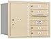 Salsbury Industries 3706D-04SRU 4C Horizontal Mailbox, Sandstone