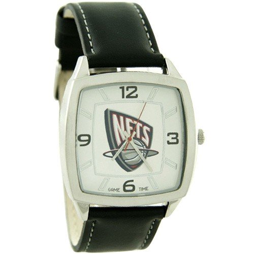 New Jersey Nets Retro Watch w/ Leather Band