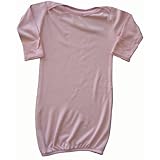 Baby Bambu Natural Sleeping Gown - Pink, -3 Months