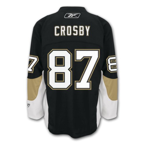 Sidney Crosby Pittsburgh Penguins Rbk Premier Youth Replica Dark NHL Hockey Jersey