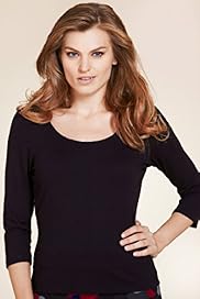 Per Una 34 Sleeve Stitched Neckline Top
