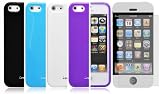 41WhuA6D2DL. SL160  Ionic 4 SLIM Slider Cases with Screen Protector for The New iPhone New Apple iPhone 5 6th Generation 5G (AT&T, T Mobile, Sprint, Verizon) (Black/Blue/Purple/White) [Doesnt fit iPhone 4/ iPhone 4S]