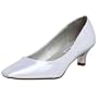 Dyeables Women's Abbey Pump,White,10 2E