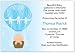 Hot Air Balloon Baby Boy Birth Announcements - Set of 20