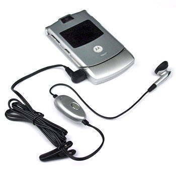 Earbud Headset with On/Off Button For Motorola RAZR V3, V3c, V3m, V3i, V3t, V3e, V3r, PEBL U6, SLVR L7, L6, L2, L7c KRZR K1, K1m, Q, V190, V195, V360, V323, V325, V365, W315, RIZR Z3, MOTORAZR V3xx, MOTORAZR maxx Ve, W385, Q9h