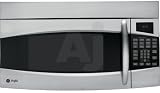 GE Profile Spacemaker Series PVM1870SMSS 1.8 cu. ft. Over-the-Range Microwave Oven with 1100 Cooking Watts, CircuWave Cooking System, Recessed Turntable, Full-Width Active Hidden Vent, 300 CFM Venting and Halogen Lighting: Stainless Steel