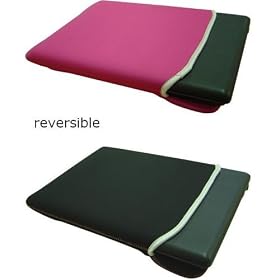 GAGS Samsung N110 / N120 Netbook Reversible Waterproof Neoprene Sleeve / Case / Pouch in PINK and BLACK 10 10.1 GAGS Samsung N110 / N120 Netbook Reversible Waterproof Neoprene Sleeve / Case / Pouch in PINK and BLACK 10