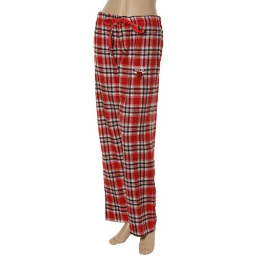 Chicago Bulls Ladies Red-Black Plaid Harmony Pajama Pants (X-Large)