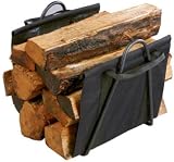 Panacea Products Corp Fireplace Blk Log Tote 15216 Firelogs Holders & Accessories