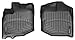 WeatherTech Custom Fit FloorLiners for Honda Fit - 1st Row (441811), Black