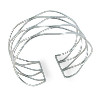 Chuvora Sterling Silver Celtic Knot Cuff Bracelet for Women