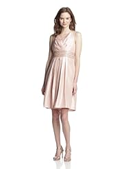 A-line Polyester/Satin/Silk/Shantung Sleeveless Sequined Beaded Pleated  Dress