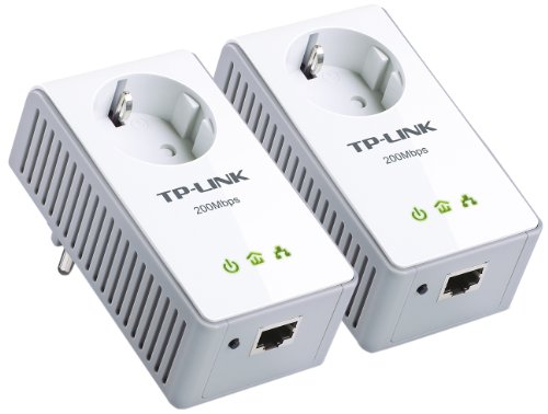 TP-Link TL-PA250 AV200+ Powerlineadapter mit Frontsteckdose (200Mbps) Starter Kit Preisvergleich