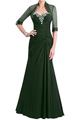 Modest Chiffon Floor Length  Dress