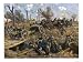German Horse Artillery Moves Guns to New Positions Supported by Infantry Education Giclee Poster Print by O. Merte, 24x18