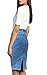 HyBrid & Company Womens Super Comfy Stretch Denim Skirt