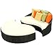 Do4U Home Decorative Hand Made Pillow Cover Fiber Waterproof Throw Pillow Case Cushion Cover For Travel Use,Indoor, Outdoor,Rattan Sofa 18 x 18 inches (Orange)