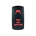 Laser Backlit Red Rocker Switch ROOF LED Light BAR 20A 12V On/Off LED Light STV Motorsports