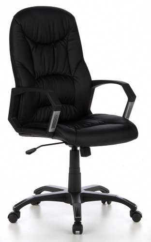 HJH Office/Buerostuhl24 621640 B&uuml;rostuhl / Chefsessel Crown Kunstleder, schwarz