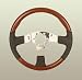 1963-1982 Corvette Leather and Mahogany Steering Wheel