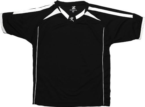 Roma Soccer Jersey: BLK / WHT - AS