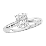 1.21 ct. G - I2 Oval Cut Diamond Solitaire Ring (White or Yellow Gold)