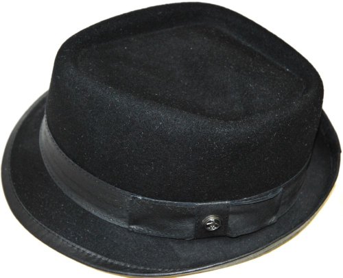 Penguin Original Penguin by Munsingwear Delroy Classic Diamond Top Black Vintage Fedora Hat