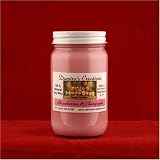 All Natural Strawberries and Champagne Scented Soy Wax Candle, By Pueblo Candles. 16oz Mason Jar.