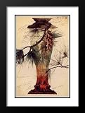 Emile Galle Framed and Double Matted Art 25x29 