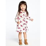 オールドネイビー OLD NAVY/ フローラルシャツドレス レッド&ホワイトフローラル ワンピース 12～18ヶ月【並行輸入】