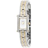 Pulsar Ladies Swarovski Crystal Jeweled Two-Tone Silver Dial Watch #PEGE24 by Pulsar