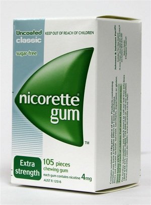Nicorette Nicotine Gum 4mg Classic Original 4 Boxes 420 Pieces