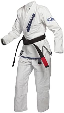 New Female Gameness Feather Gi + Free Carrying Bag (Violet, White, &amp; Black) (White, F2)