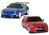 Scalextric C3129 Nissan GTR Porsche 997 Twin Pack