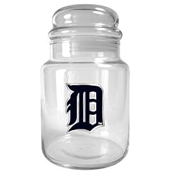Detroit Tigers MLB 31oz Glass Candy Jar - Primary Logo by Great American Products