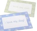 I Love My Dog Placemat by o.r.e.