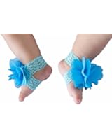 1 Pair Infant Barefoot Sock Sandals Newborn Baby Shoes Flowers Comfortable