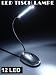 12 LED Tischlampe Leselampe Reiselampe