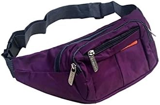 Alyssa Mulder Fashion Sports Big Capacity Multi-purpose Waist Bag Fanny Pack Chest Pack with Adjustable Belt 66-110cm & Data Wire Hole for Iphone Samsung Galaxy HTC MP3 Key Photo Pocket Money Credentials Makeup and Automatic Umbrella
