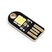 DROK® 5PCS Portable Energy Efficient Kids Child Night Light, 5V 100mA LED Keychain Light, USB Laptop Keyboard Light, White Brightest LED Lamp for Emergency Security Lighting Home Decoration