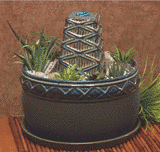 Outdoor Living : Sunterra LLC 700300I Cadence Ceramic Accent Fountain