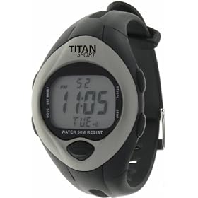 Titan Sport Heart Rate Monitor with Chest Strap Watch #95040-BK