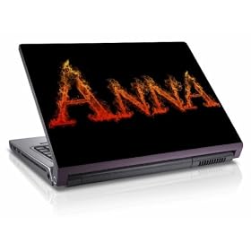 Uniques "Noms Chauds-N�ra" Autocollant Skin pour Ordinateur portable 19. Autocollant pour ordinateur portable-Orange.