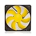 SilenX EFX-12-12 PC Housing Fan Fan, Cooler & Radiator Fan, Radiator refoidisseurs (PC Housing Fan, 12dB, 1.08 W, Yellow, 8 – 12)
