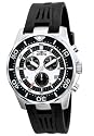 Invicta Men's II Collection Racing Sport Chronograph Stainless Steel and Black Rubber Watch #5381