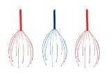 Scalp Head Massager - Set of Three (Colors May Vary)