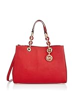 Michael Kors Bolso asa de mano Cynthia Md (Rojo)
