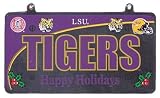 LSU Tigers NCAA License Plate Christmas Ornament