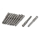 uxcell トルクスドライバービット T25ヘッド 六角シャンク幅 0.63mm 全長50mm