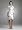 David's Bridal Hammered Shimmer Jacket Dress with Tiered Skirt Style 056480, Platinum Shimmer, 10